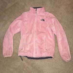Light Pink Fuzzy Northface